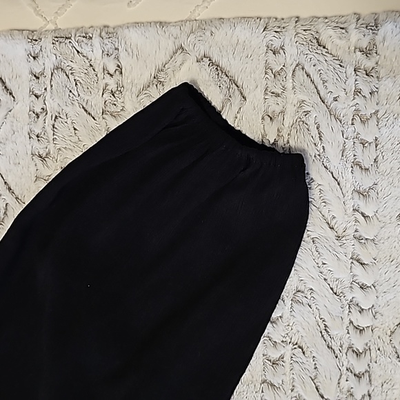 Free People Black Wrap Flowy Tunic Top Size L - Picture 4 of 7